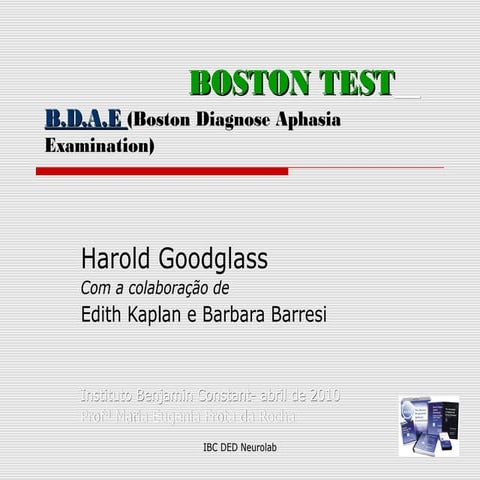 Boston test bdae power pointbackup | PPT