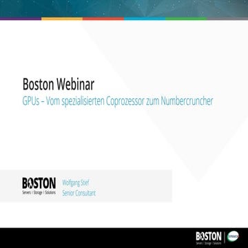 GPUs — Vom spezialisierten Coprozessor zum Numbercruncher
