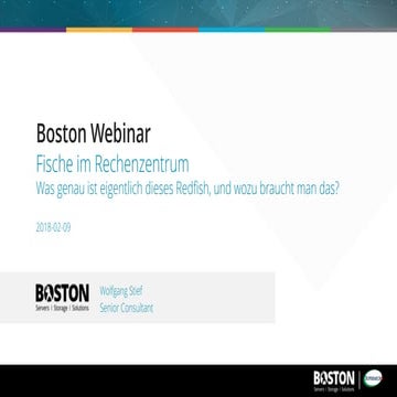 Fische im Rechenzentrum – Was genau ist eigentlich dieses Redfish und wozu braucht man das?