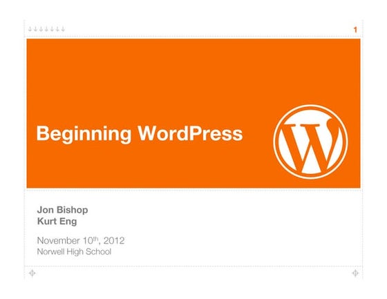 WordPress Beginners Workshop