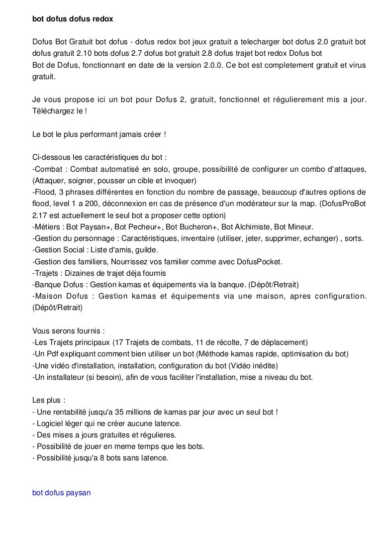 TÉLÉCHARGER BOT MINEUR DOFUS 2 2 DOFUS TÉLÉCHARGER MINEUR BOT