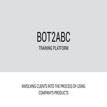 Training bot-platform - Bot2abc.com