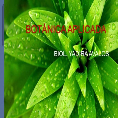 Botanica aplicada 1