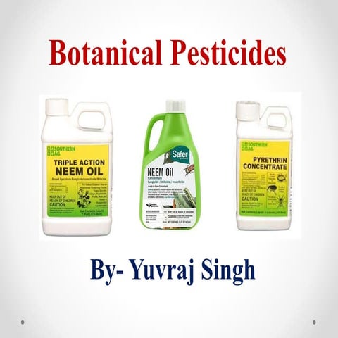 BotanicalsPesticides