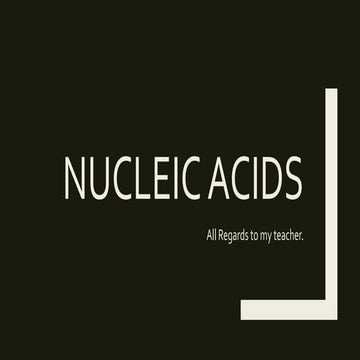 nucleic acids 
