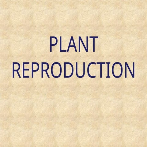 Botany: Plant reproduction power point pp