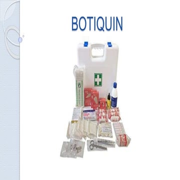botiquin. De primeros auxilios (basico)en enfermeria | PPTX