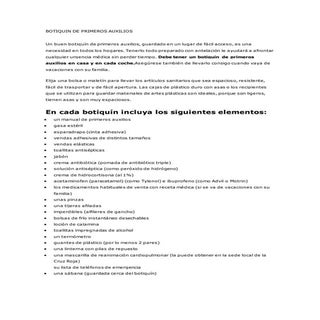 Botiquin de primeros auxilios