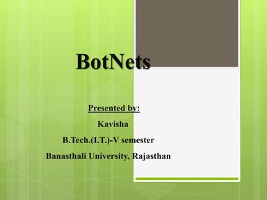 Botnets