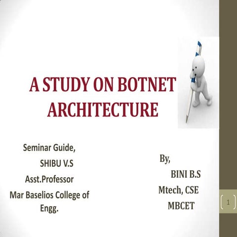 Study on Botnet Architecture