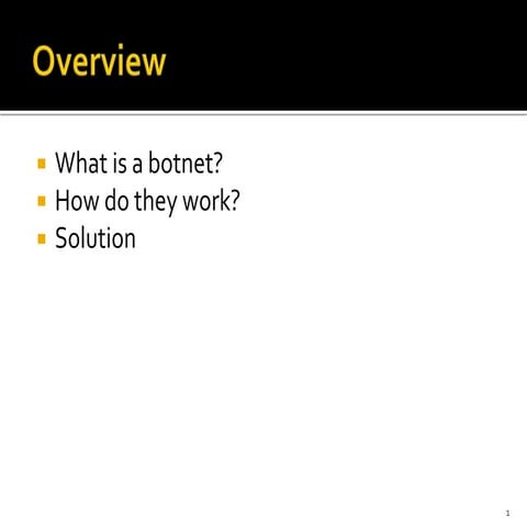 Botnets presentation