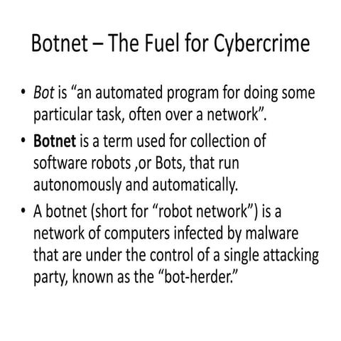Botnet – The Fuel for Cybersecurity.pptx