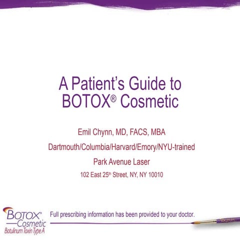 Botox Presentation for Patients