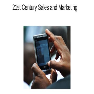 21st Century Sales and Marketing