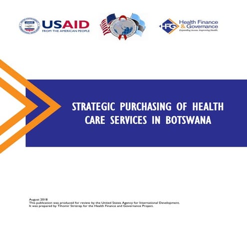 Strategic Purchasing of Health Care Services in Botswana