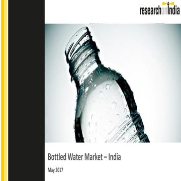 Bottled water market in india 2017 - Sample