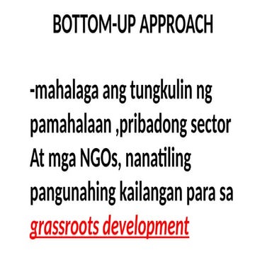 Bottom-Up Approach in Community-Based Disaster Risk Management and ...