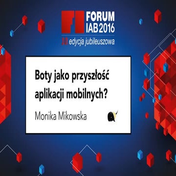 Boty jako przyszłość aplikacji mobilnych?