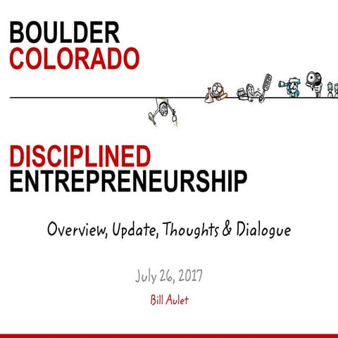 University of Colorado Boulder talk on July 26 2017