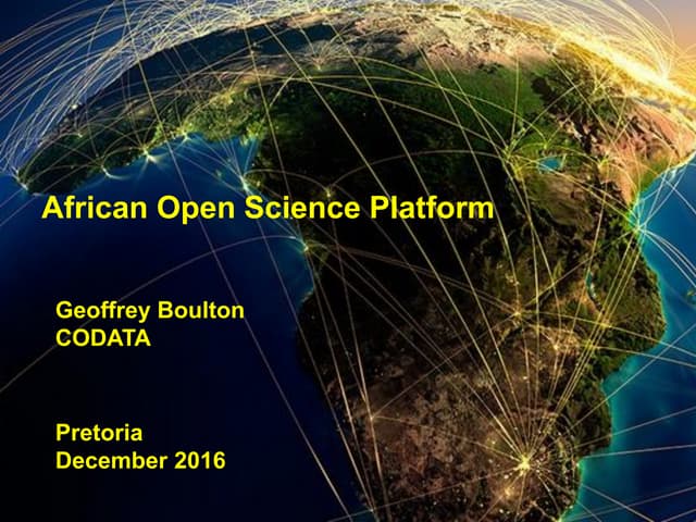 African Open Science Platform