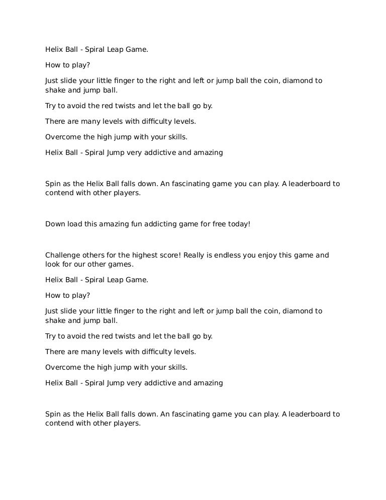 spiral jump ball slide