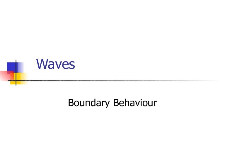 Boundary Behaviour