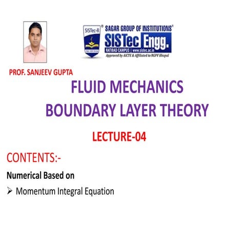 Boundary layer theory 2 | PPTX