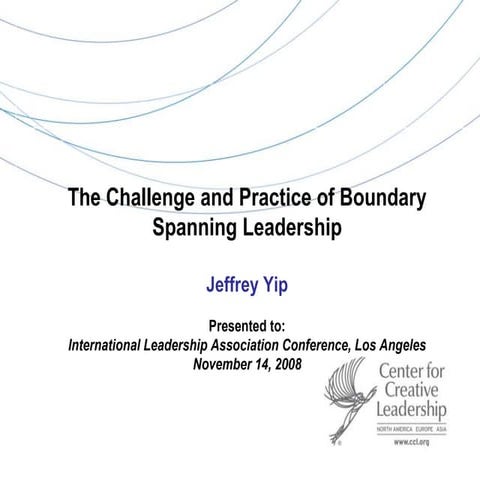 Boundary Spanning Leadership Jeff08