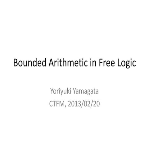 Bounded arithmetic in free logic