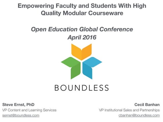 Modular Benefits for Education | PPT