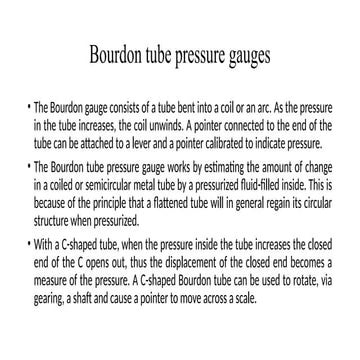 BOURDAN PRESSURE GAUGE and types of fluid flow.pptx