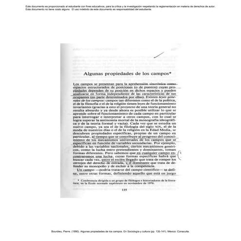 Bourdieu Propiedades de los campos