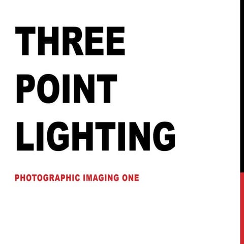 Bournekaleb 3 point lighting presentation