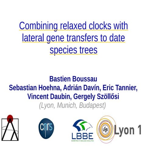 Combining relaxed clocks with lateral gene transfers to date species trees