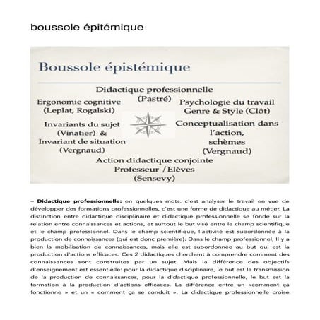 Boussole épistémique pour recherches P. Clauzard