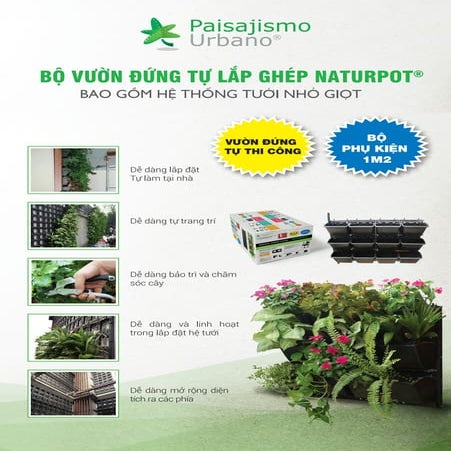 Bo vuon tuong tu lap ghep Naturpots