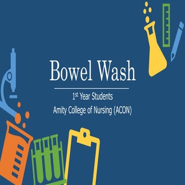 Bowel Wash