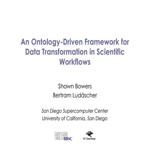 An ontology-driven framework for data transformation in scientific workflows