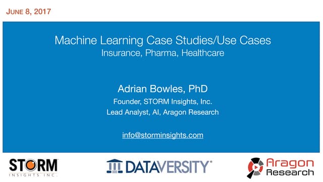 Smart Data Slides: Machine Learning - Case Studies