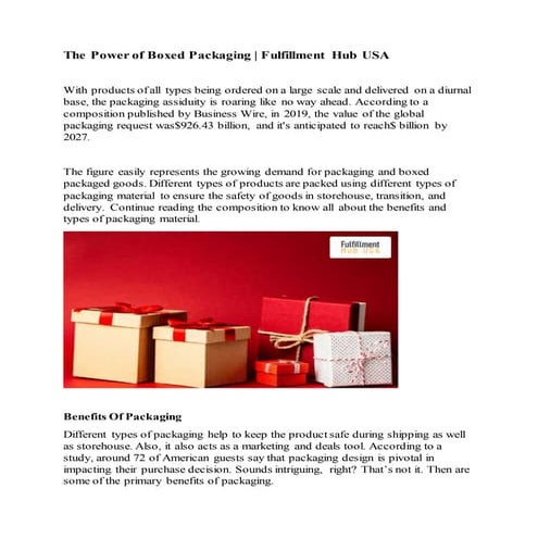 Basic rules for package design | PDF