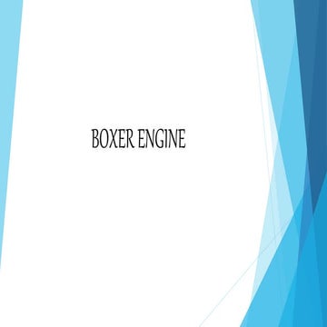 Boxer engine