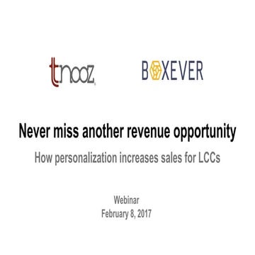 How airlines should never miss another revenue opportunity