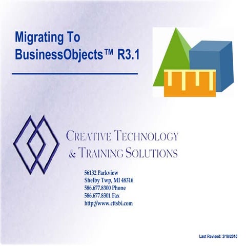 Tips for Migrating to XI 3.1