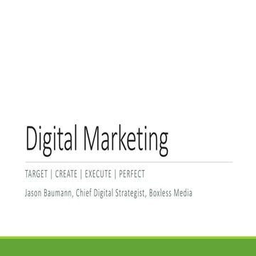 Building a Digital Marketing Plan
