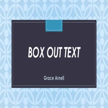 Box out text | PPTX