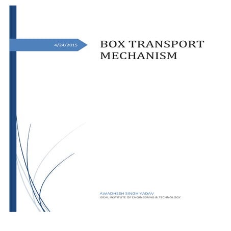 Box transport mechanism | PDF