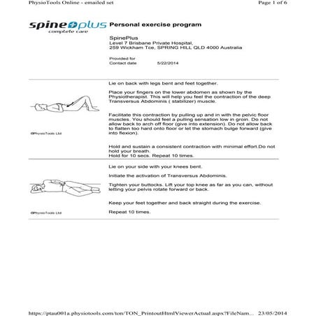 Core Stability Programme