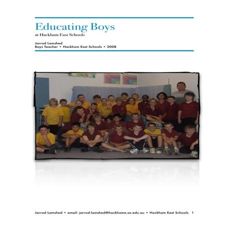 Boys Class Report 2008