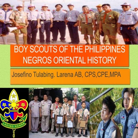 History of Boy Scouts in  Negros Oriental