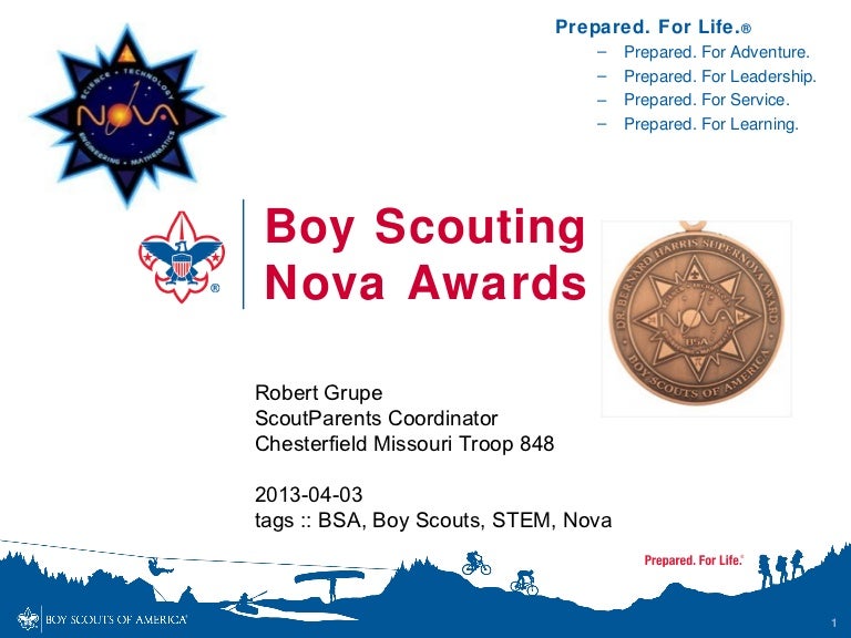 Boy Scouts STEM Nova Awards